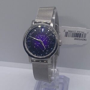 Timex ladies Quartz Watch with Starry Purple Dial